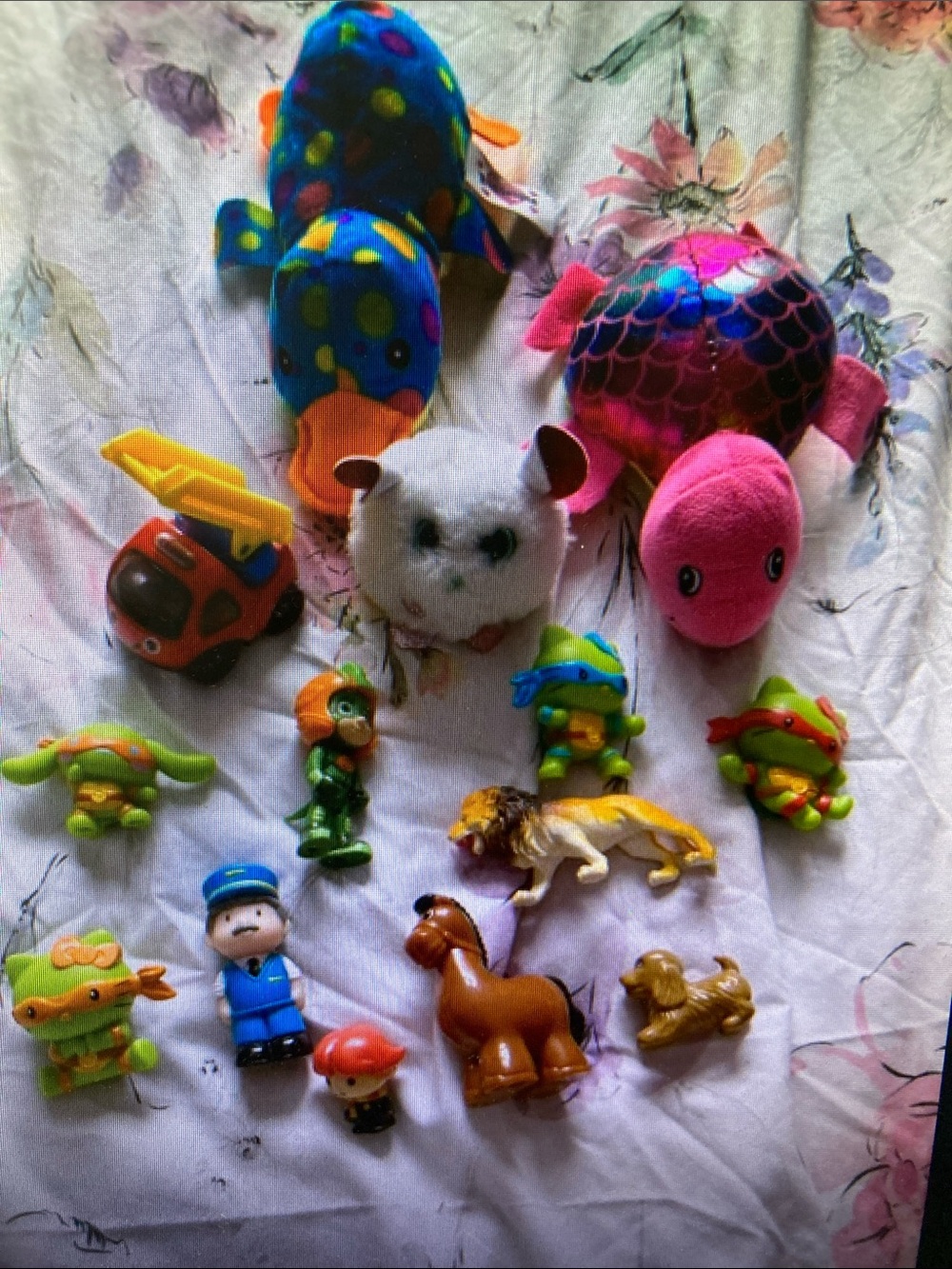 Plush Turtle Pet Toy - Pink Plush Turtle for Small Pets
